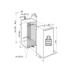 Liebherr SIFNdi 5178 Built In Upright Freezer : Peak NoFrost ( H 177cm) Fixed Hinge