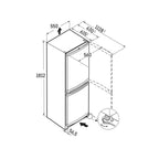 Liebherr CUele 3331 Fridge Freezer ( H 181cm)Silver