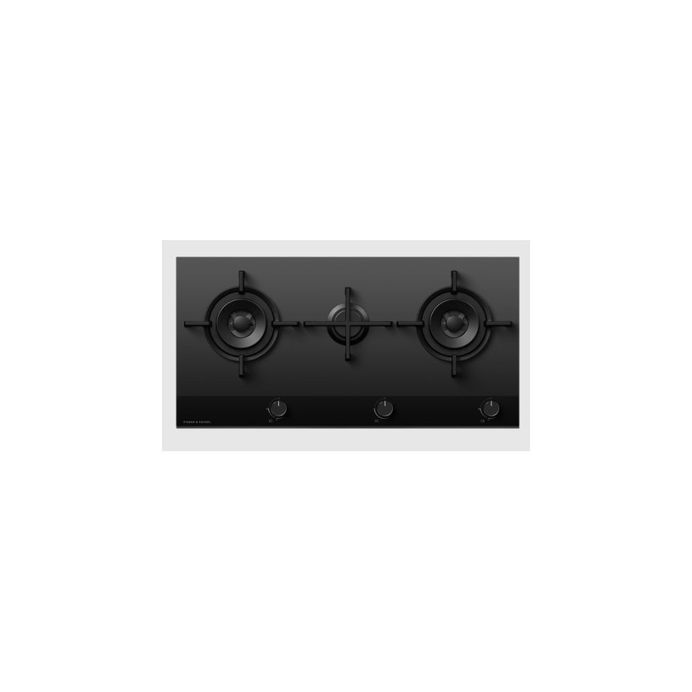Fisher & Paykel  CG903DNGGB4 90cm  3 Burner Gas Hob : : Black Glass :Series 9
