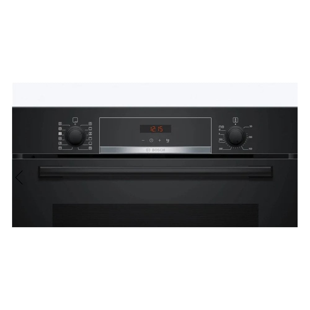 Bosch HQA574BB3B Built In Single Oven : Series 4 : Black : Pyrolytic Cleaning :