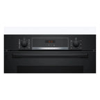 Bosch HQA574BB3B Built In Single Oven : Series 4 : Black : Pyrolytic Cleaning :