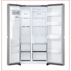 LG GSLC40PYPE   American Fridge Freezer : Frost Free :  Prime Silver : H 179cm:  Plumbed : Due 26th OCTOBER