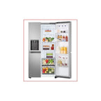 LG GSLC40PYPE   American Fridge Freezer : Frost Free :  Prime Silver : H 179cm:  Plumbed : Due 26th OCTOBER