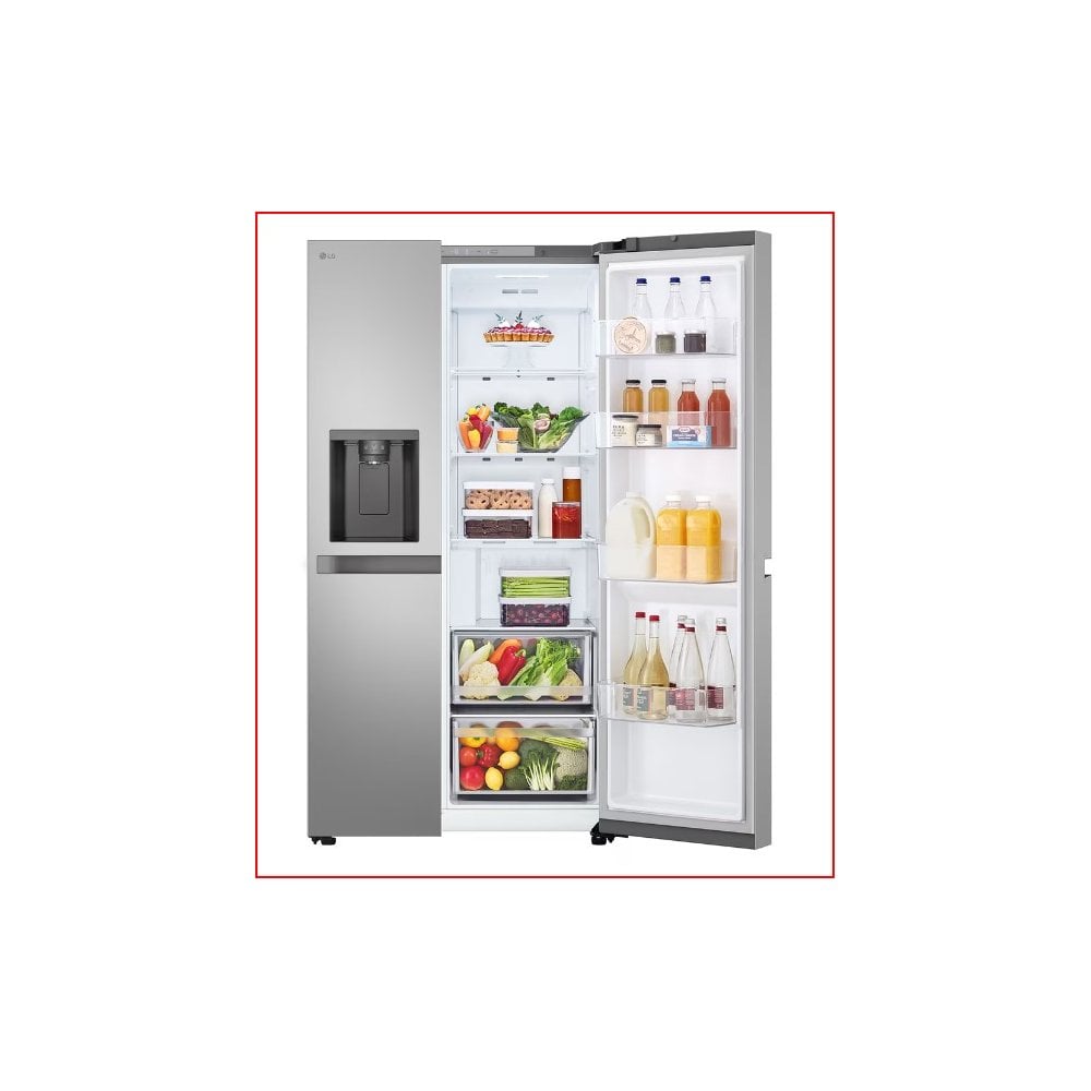 LG GSLC40PYPE   American Fridge Freezer : Frost Free :  Prime Silver : H 179cm:  Plumbed : Due 26th OCTOBER