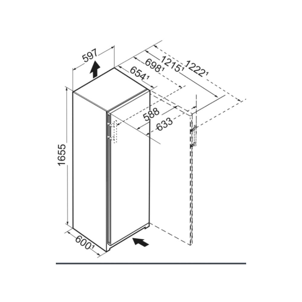 Liebherr FNb505i Upright Freezer : (H 165.6cm) : Prime : BluRox : Frost Free .B Rated