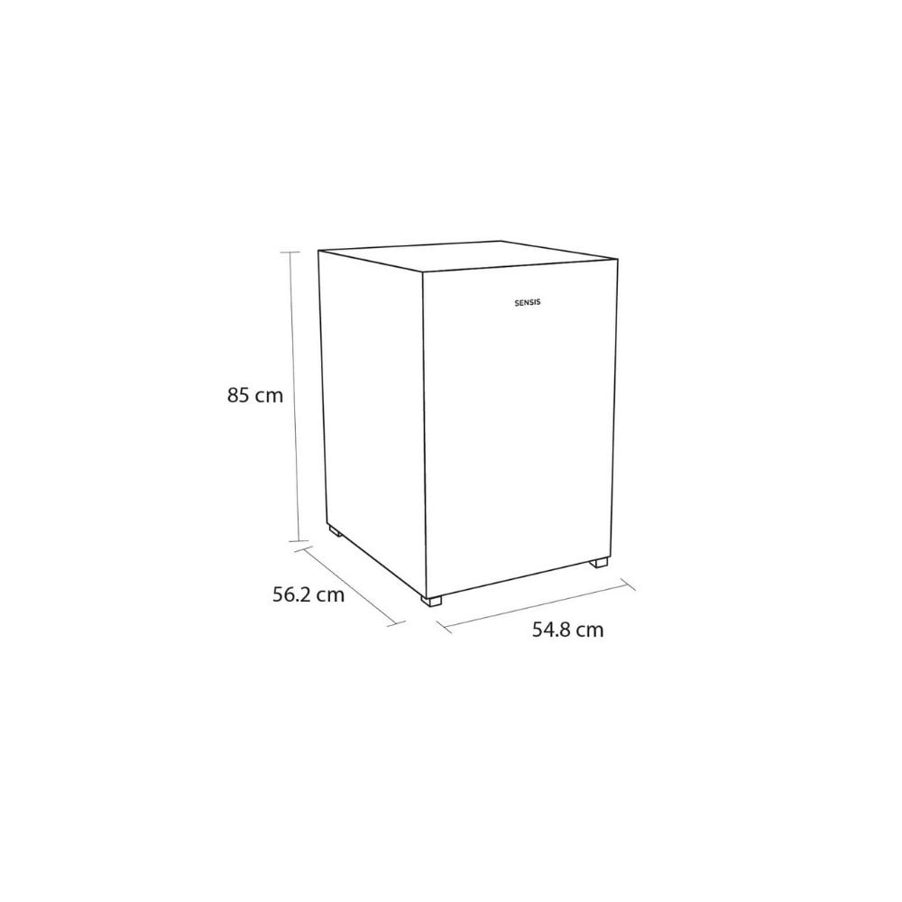 Sensis RFUCF01F54EW : Undercounter Fridge With Freezer Compartment : (H 85cm)