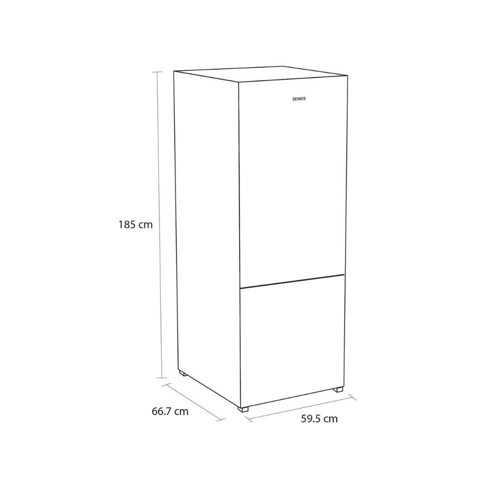 Sensis RFCMF0160EW 59.5cm Fridge Freezer ( H 185cm)