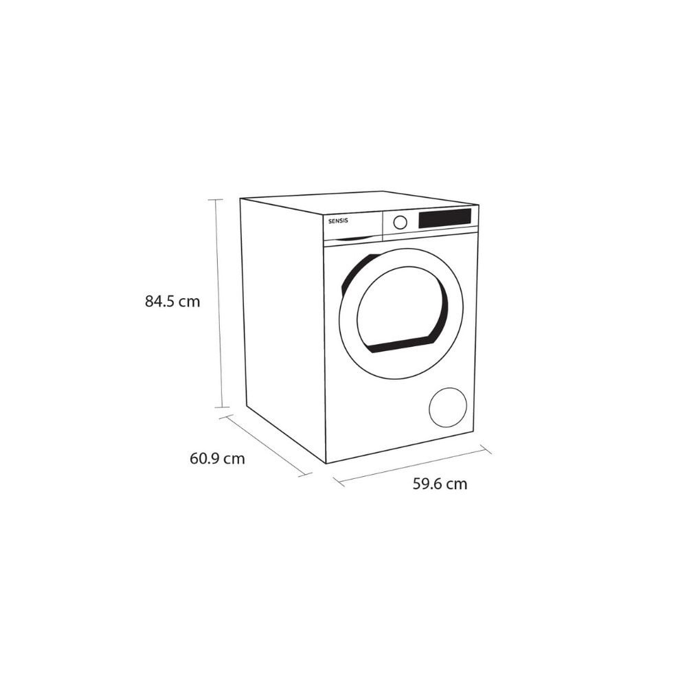Sensis TDHF019A2W 9kg Heat Pump Tumble Dryer -  :