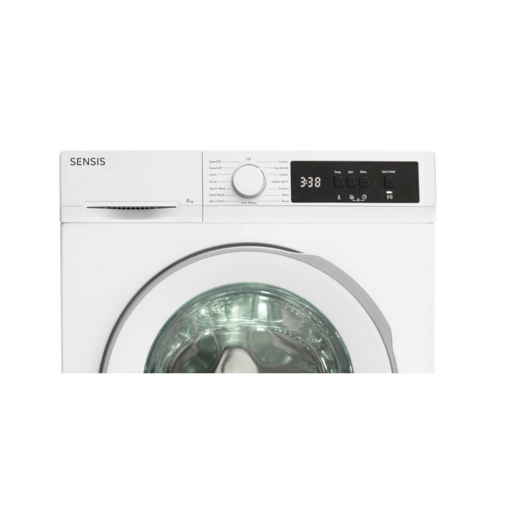 Sensis WMF01814AW 8kg 1400 Spin Washing Machine: