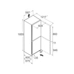 Liebherr CNSFD5204 Fridge Freezer : Pure : Frost Free : (H 185cm) D Rated