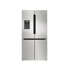 Bosch KFI96APEAG American Style Fridge Freezer : H 183cm : Series 6 : Brushed Steel :Non Plumbed