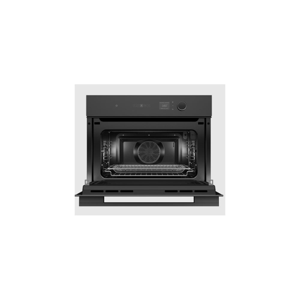Fisher & Paykel OM60NMLB1 60cm Series 7 Minimal Compact Combi-Microwave Oven: H 45cm