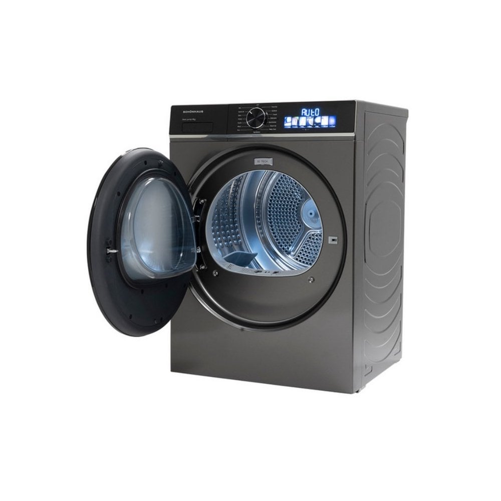 Schonhaus TDSHF018A3G 8kg Heat Pump Tumble Dryer - Graphite: