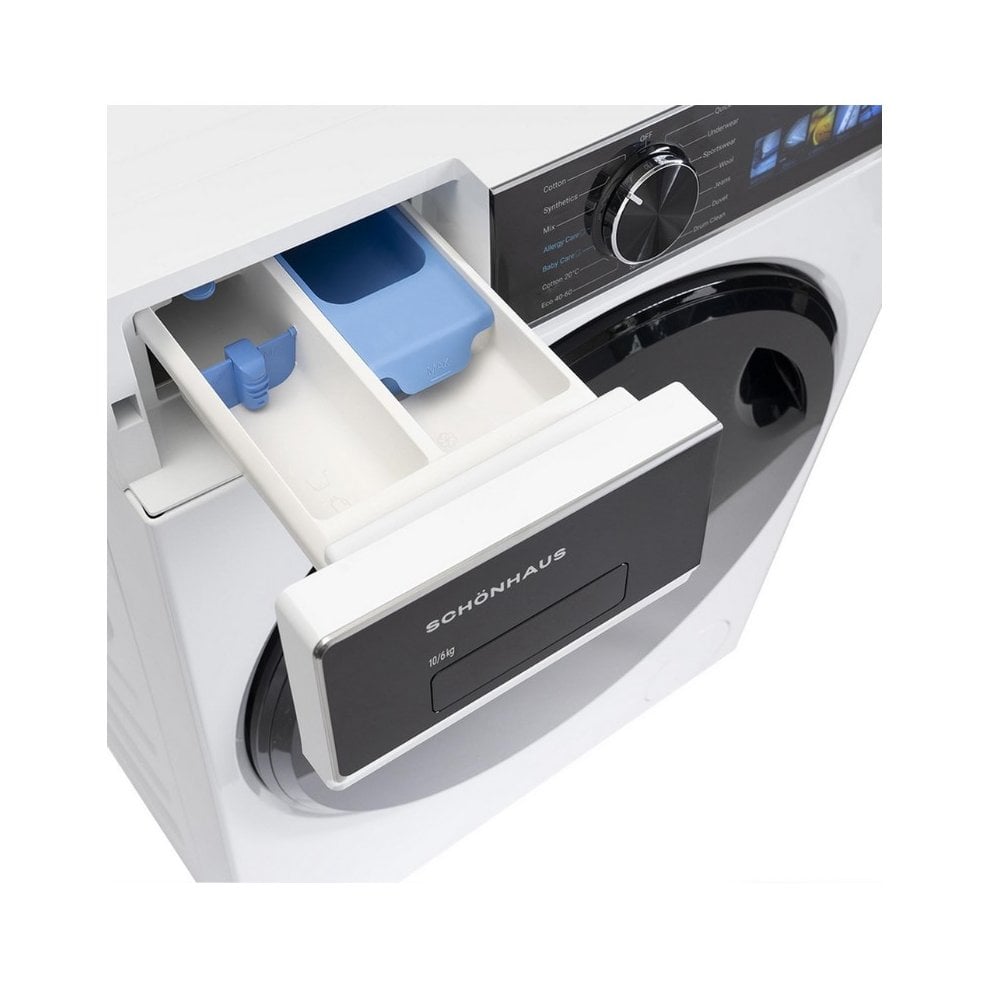 Schonhaus WDSF0110614AW 10kg/6kg 1400 Spin Washer Dryer: