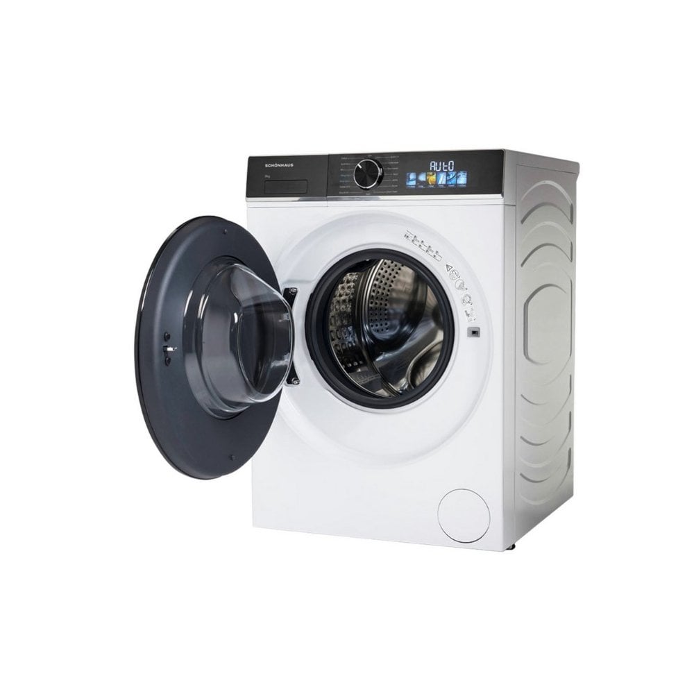 Schonhaus WMSF01814AW 8kg 1400 Spin Washing Machine - White: :
