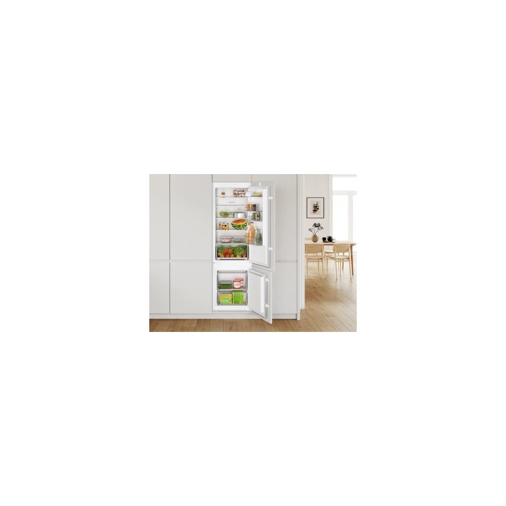 Bosch KIV87NSE0G Built In Fridge Freezer :70:30 :  Series 2 : H 177cm : Sliding Hinge