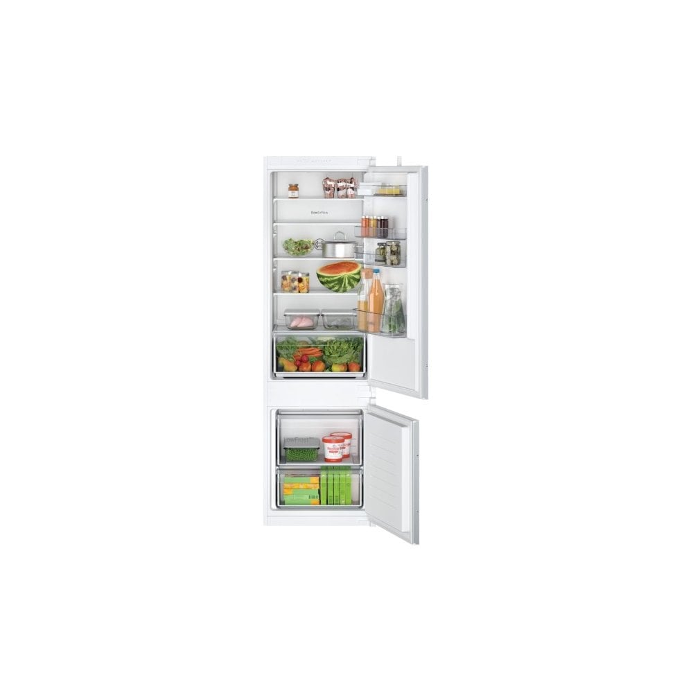 Bosch KIV87NSE0G Built In Fridge Freezer :70:30 :  Series 2 : H 177cm : Sliding Hinge
