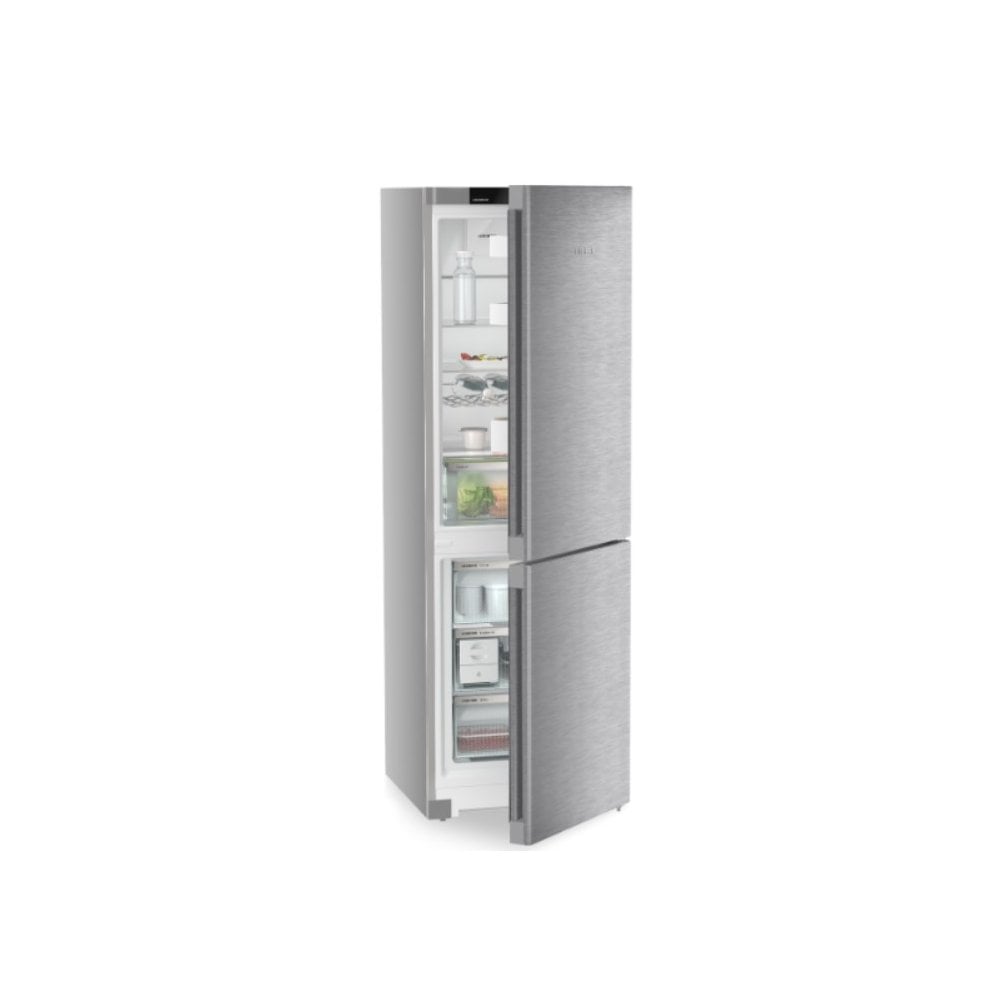 Liebherr CNsdb5223 Frost Free Fridge Freezer, Easy Twist Ice . Smart Steel . H 185cm . B Rating