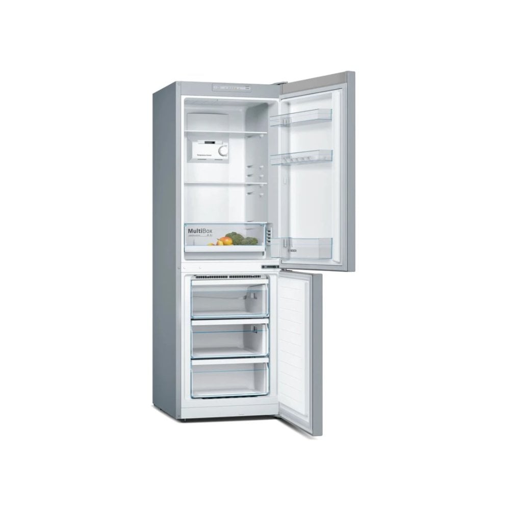 Bosch KGN33NLEBG Fridge Freezer : Series 2: :H 176cm: Stainless Steel Look :
