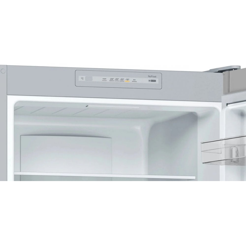 Bosch KGN33NLEBG Fridge Freezer : Series 2: :H 176cm: Stainless Steel Look :