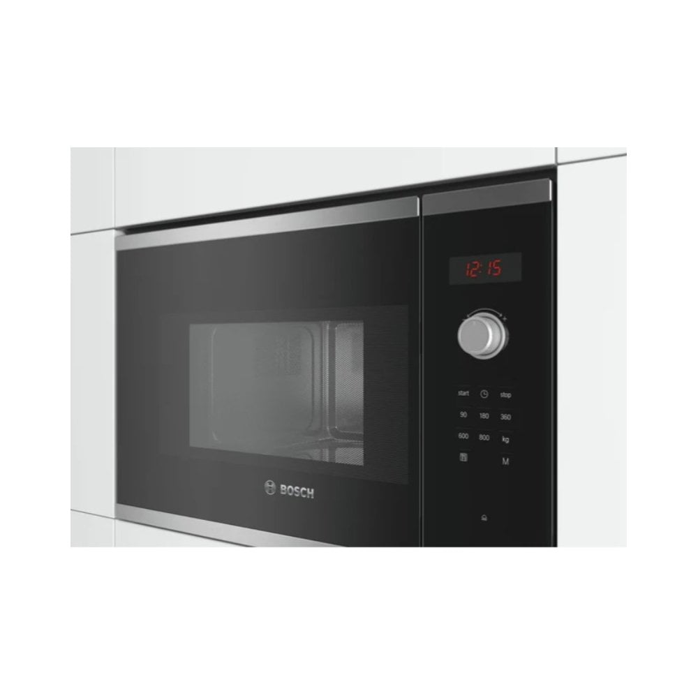 Bosch BFL523MS0B  Built-in microwave oven, Stainless steel : Series 4:  H 38cm