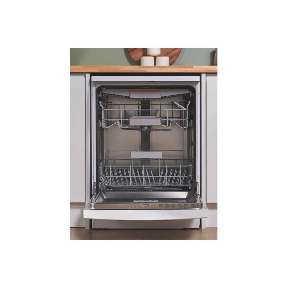 Bosch SMS6ZCW10G Dishwasher : Cutlery Tray : Stainless Steel Interior : Series 6