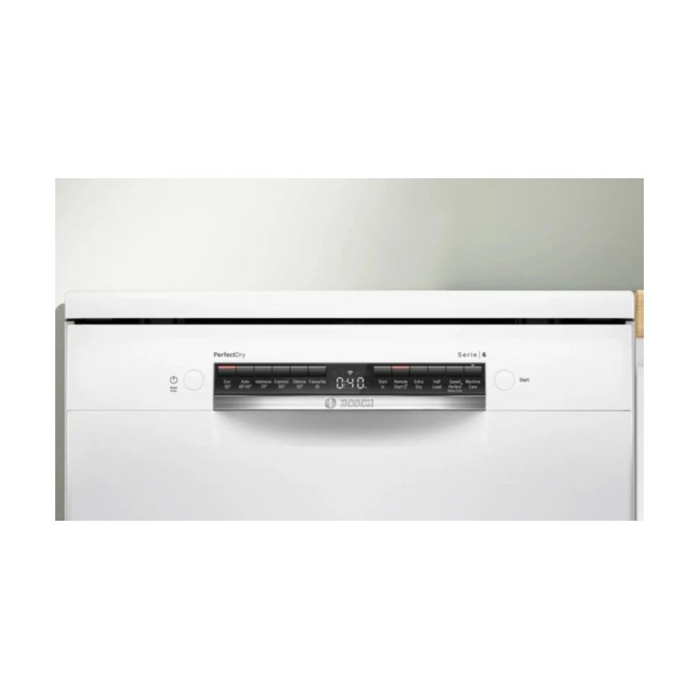 Bosch SMS6ZCW10G Dishwasher : Cutlery Tray : Stainless Steel Interior : Series 6