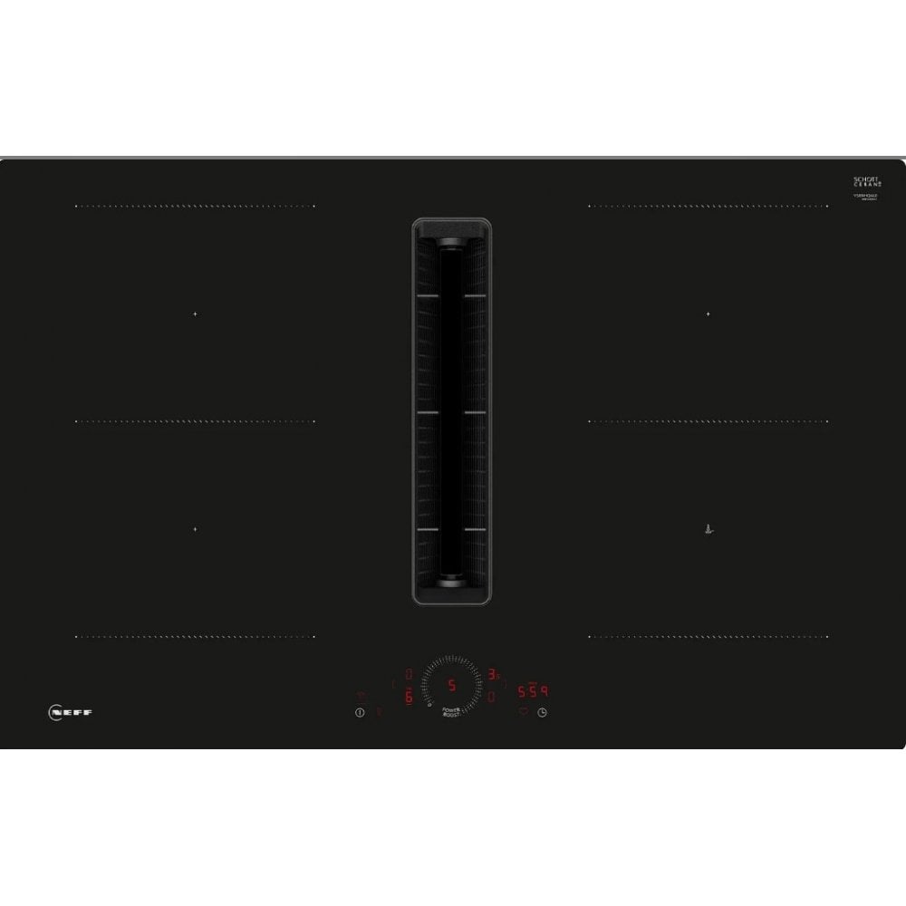 Neff V58NHQ4L0 Induction hob with integrated ventilation system, W 80 cm : N 70: Twist Touch