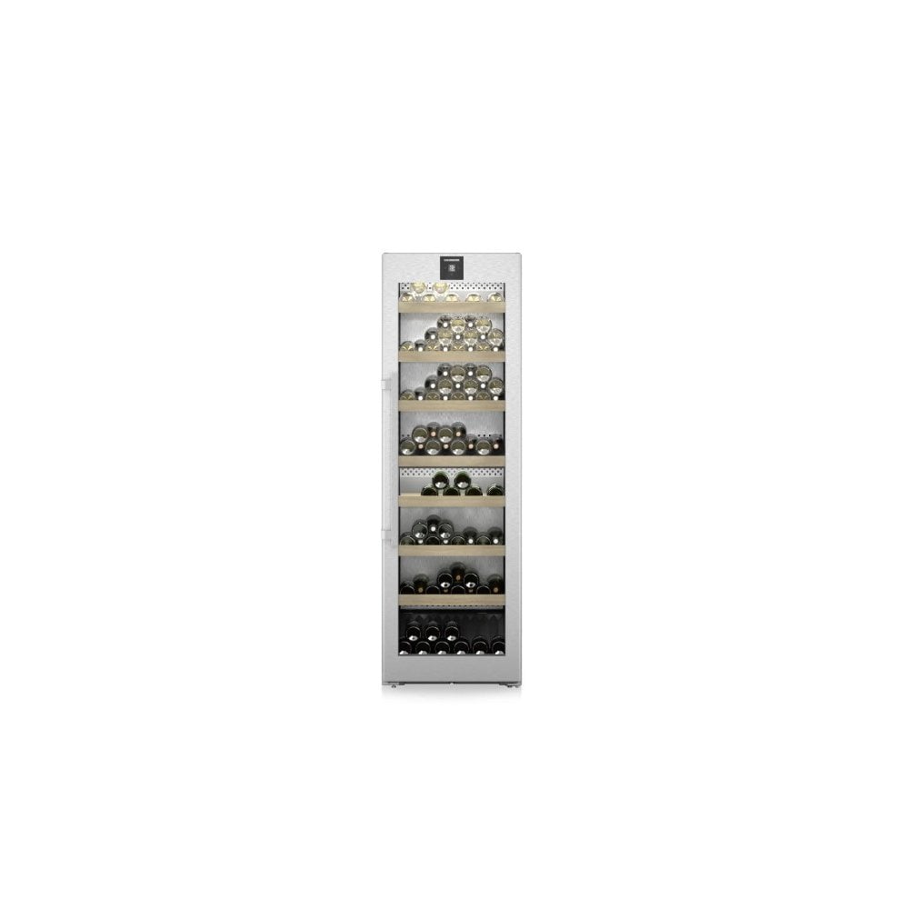 Liebherr WPsd5252 Multi Temperature Wine Fridge : Vinidor : H 185.4cm : Steel : Two Zones