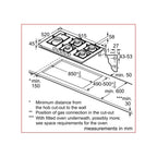 Bosch PPM9A6I40 Gas Hob : W 90cm : Series 6 :