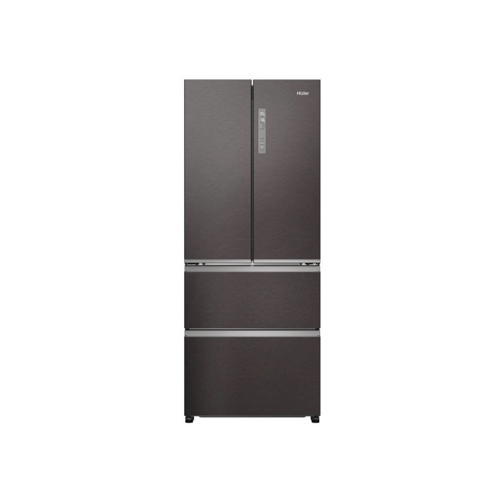 Haier  HFR3718ENMD  60/40 Total No Frost Fridge Freezer - Dark Inox: Width 70cm :