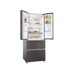 Haier  HFR3718ENMD  60/40 Total No Frost Fridge Freezer - Dark Inox: Width 70cm :