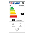 Haier  HFR3718ENMD  60/40 Total No Frost Fridge Freezer - Dark Inox: Width 70cm :