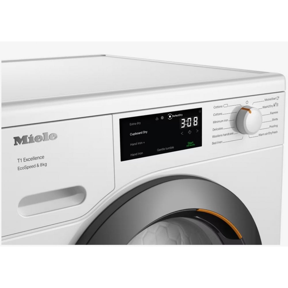 Miele TEC645WP Heat Pump Tumble Dryer : 8kg :