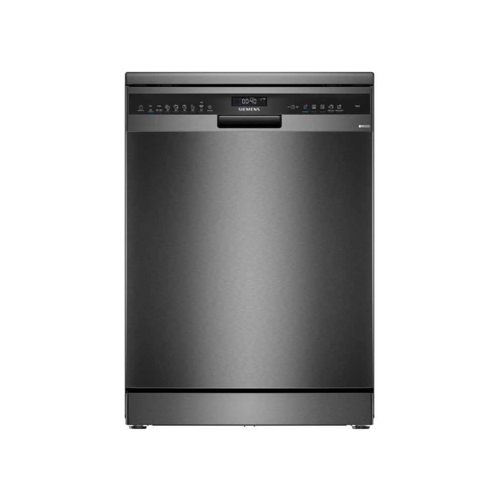 Siemens SN25EC13CE Dishwasher  : IQ500 :  Brushed Black Steel