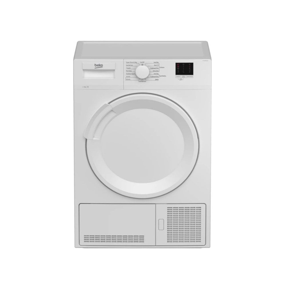 Beko DTLCE80041W 8kg Condenser Tumble Dryer - White :