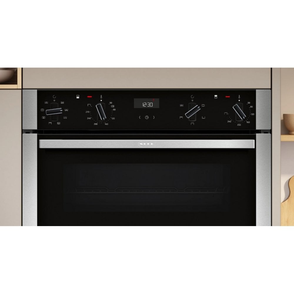 Neff U1ACE2AN3B Built In Double Oven : Stainless Steel :  N50: