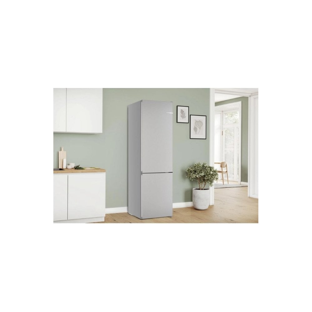 Bosch KGN392LAGG Frost Free Fridge Freezer : H 203cm : Stainless Steel Look : Series 4 :