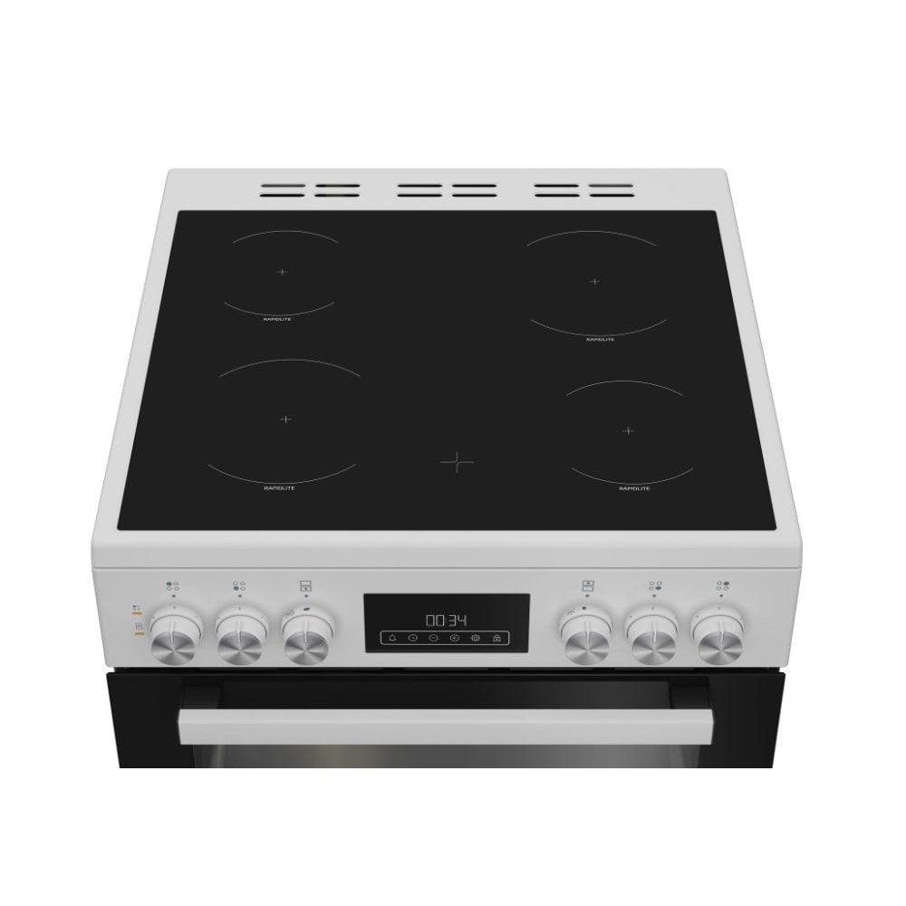 Blomberg HKRN651W Double Oven Electric Cooker with Vitroceramic Hob :