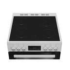 Blomberg HKRN651W Double Oven Electric Cooker with Vitroceramic Hob :