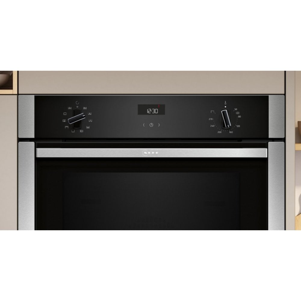 Neff B3ACE4AN3B Built In Single Oven : Hide & Slide : N50