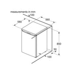 Bosch KTR15NWEAG Undercounter Fridge  H 85cm: Series 2