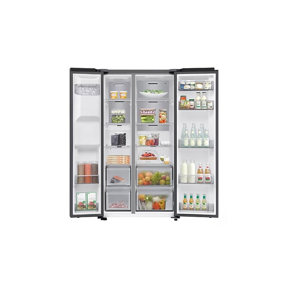 Samsung RS70F66KCFEU American Fridge Freezer :Frost Free : : Black (W 91cm):
