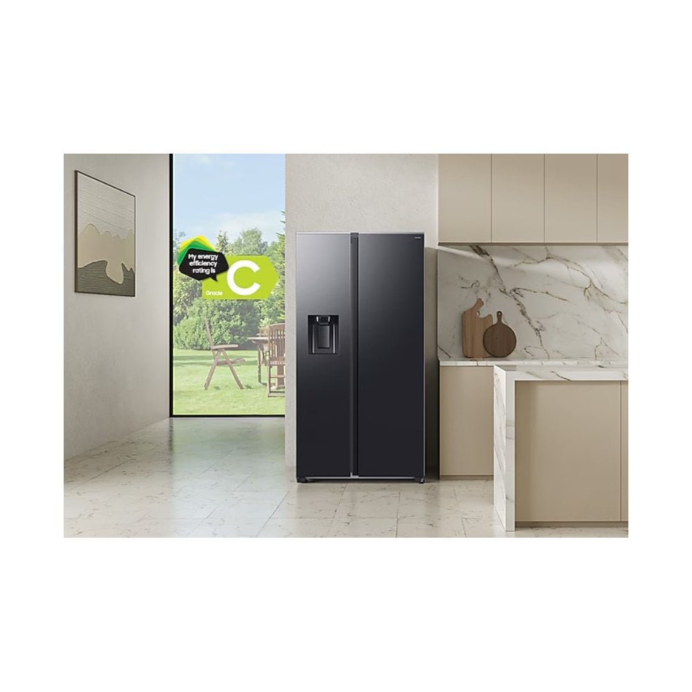 Samsung RS70F66KCFEU American Fridge Freezer :Frost Free : : Black (W 91cm):