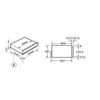 Cata UBC14WD Built In  Touch Control Warming Drawer :  Black: (H 14cm)