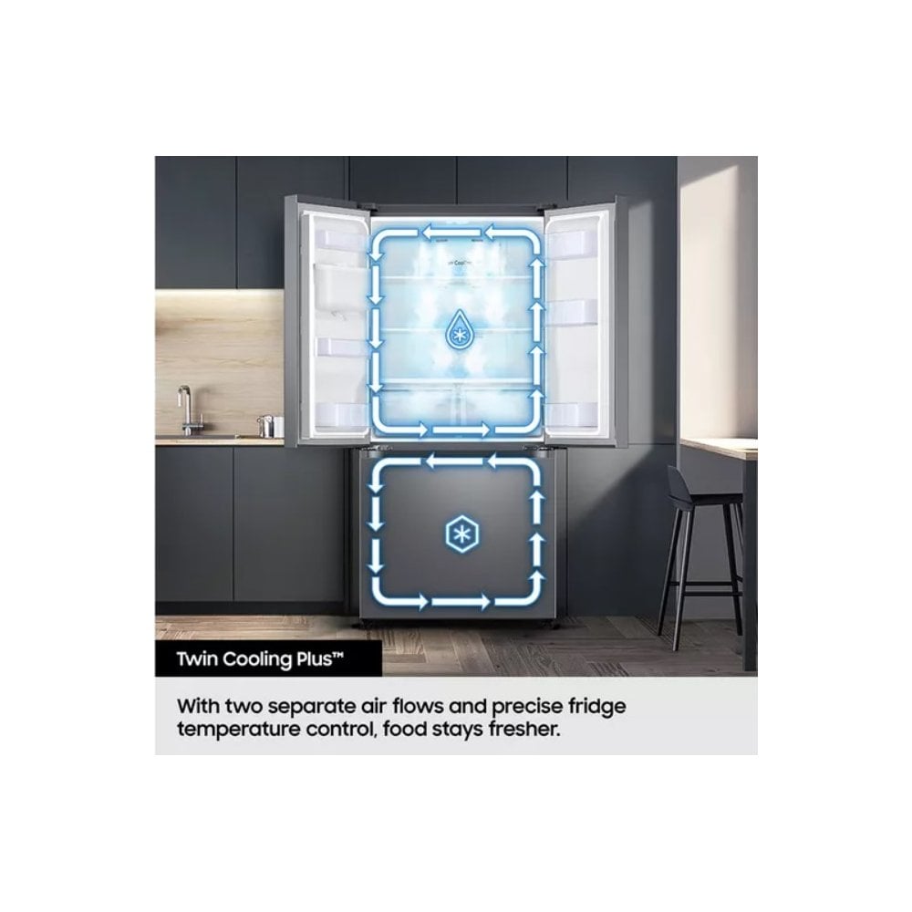 Samsung RF50C532EB1 American Fridge Freezer : Series 7 : H 177.6cm: Non Plumbed