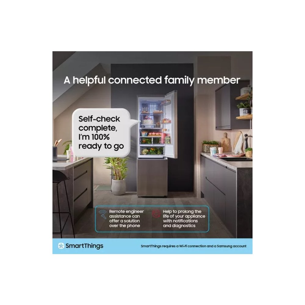 Samsung RF50C532EB1 American Fridge Freezer : Series 7 : H 177.6cm: Non Plumbed