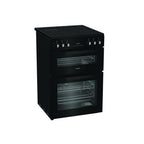 Hotpoint HDE6VDC2B1 Electric Double Oven Cooker :Black :  W 60cm :