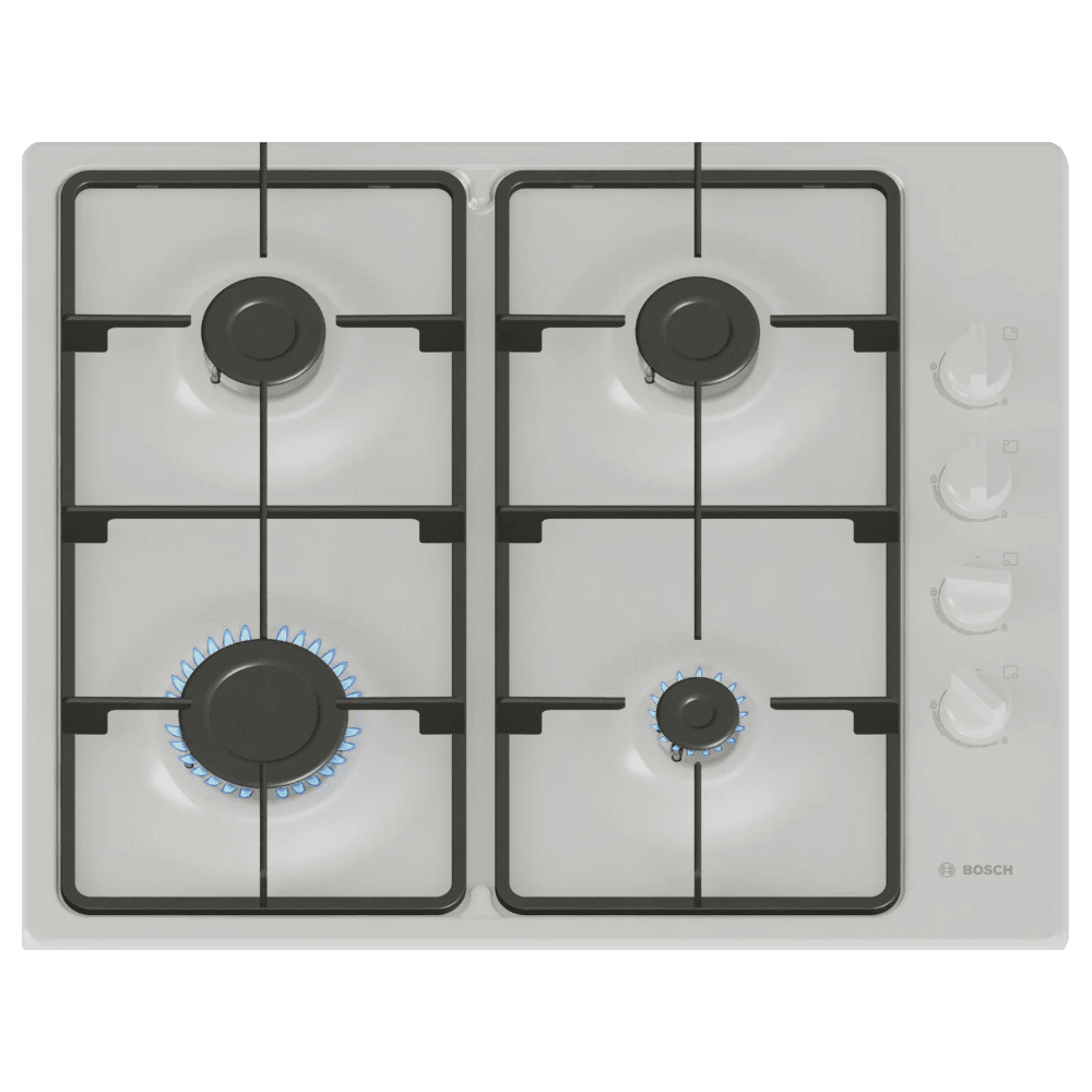 Bosch PBP6B2K60 Built In Gas Hob : White : Series 2 :60cm :