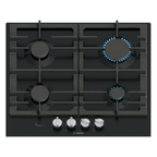 Bosch PCP6A6I90 Built In Gas Hob : 60cm : Series 6 : Black